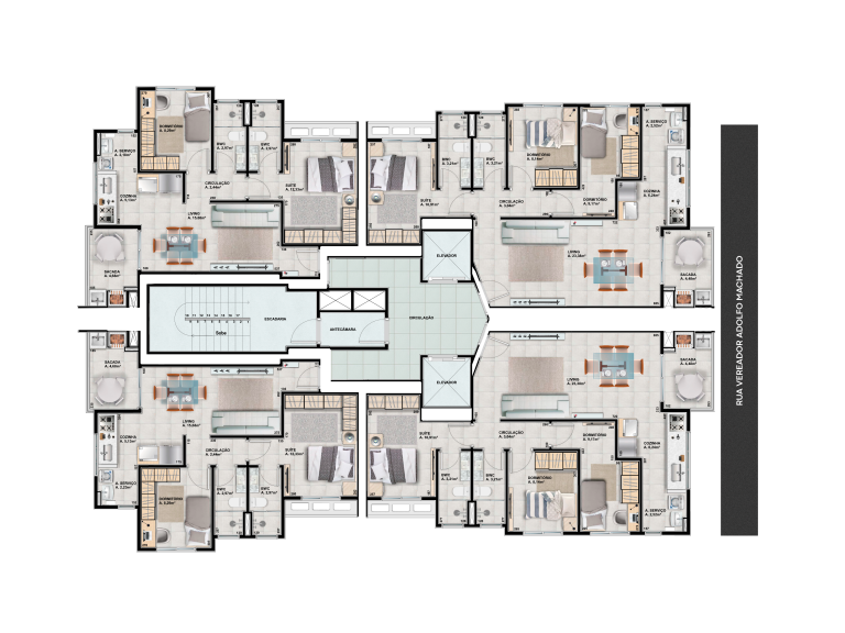 Planta Tipo – Treze Incorporadora